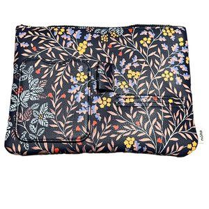 NOTA Ultimate Office Pouch Bag Floral 9" x 7" Clutch Notes Games Zip Up